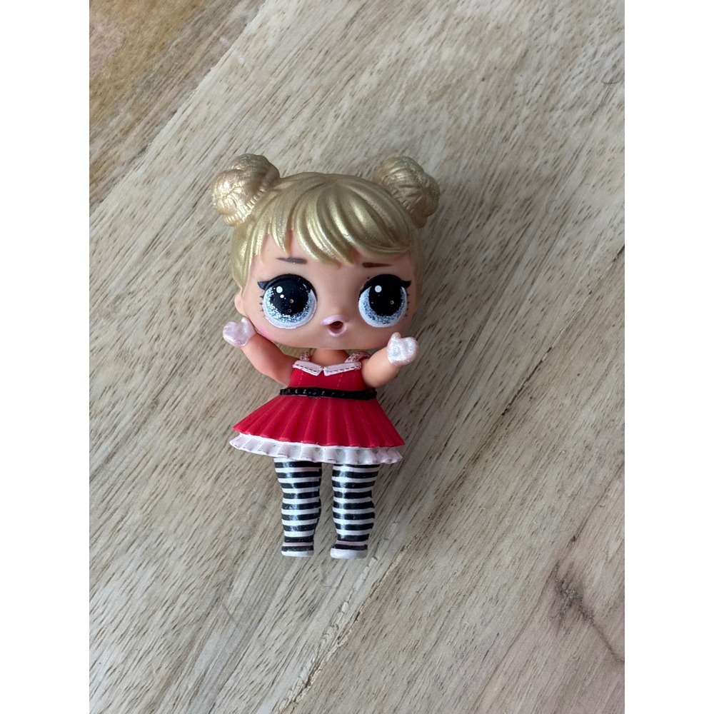 LOL Surprise Series 1 Center Stage Doll Gold Glitter Hair Red Tutu 3 Inch MGA